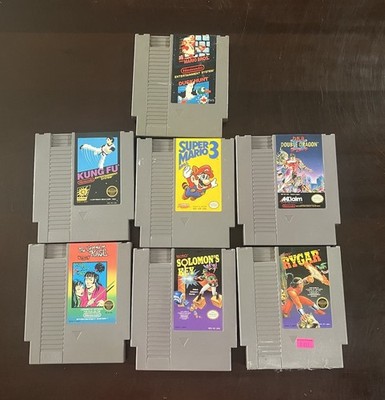 Nintendo NES Lot Of 7 - Tested & Authentic Mario Bros. 3 Rygar Double Dragon 2