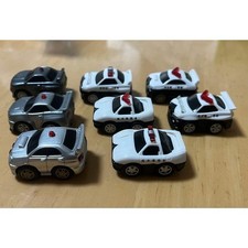 Set of 8 pullback car mini police cars