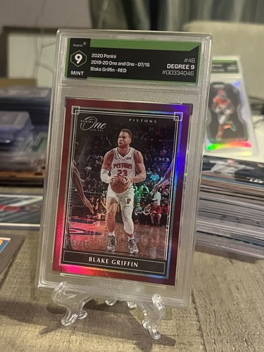 Blake Griffin 2020 Panini One And One /15 Red Detroit Pistons SSP - Picture 2 of 4