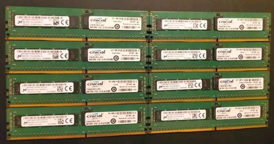 8x Crucial 8GB  DDR4 2133mhz ECC Registered 240-Pin DIMM