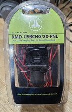 JL Audio XMD-USBCHG/2X-PNL Dual USB Charging Port for Panel-Mounting NEW