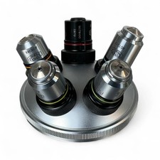 Olympus Microscope Turret & Objectives 413288 408088 401267 409410 410675 USED