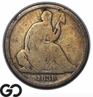 1838-O Seated Liberty Dime, Scarce New Orleans Issue