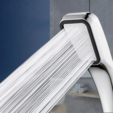 1pc 300-Hole Square Shower Head High Pressure Water-Saving Handheld Nozzle - NEW