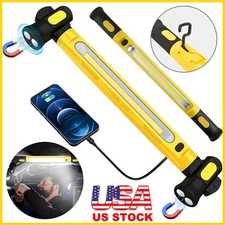 Under Hood Work Light Bar LED Magnetic Light with Hooks Cordless Rechargeable
