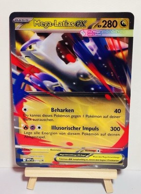 Pokemon Karte Mega Latias ex 011 Black Star Promo 3D Effekt deutsch XXL Jumbo