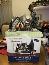 Dept 56 Snow Village The Peppermint House Christmas Lane 56.55350 Lighted Works 
