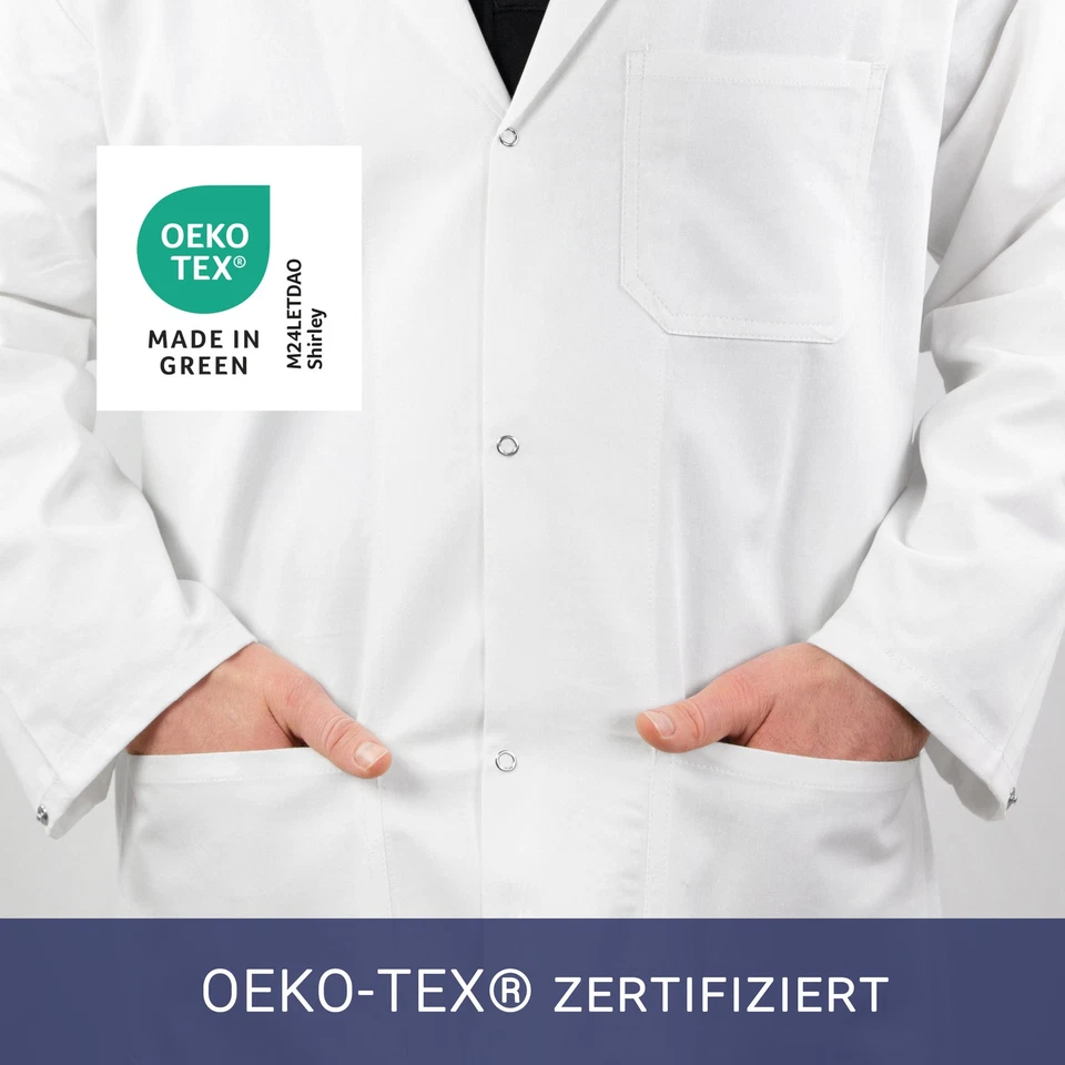 Laborkittel Ärztemantel Labormantel Visitenmantel 100% Baumwolle Größe 44-60 - Bild 4 von 4