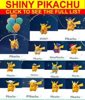 SHINY Pikachu Costume Hat Cap (30 Days of Friendship) Pokemon