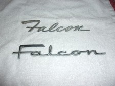1960s Vintage - Ford Falcon Script Emblem Emblems Badge Stud And Adhesive