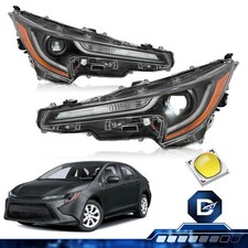 Led Headlight For 2023-2025 Toyota Corolla L Le Base Driver Passenger Pair Side