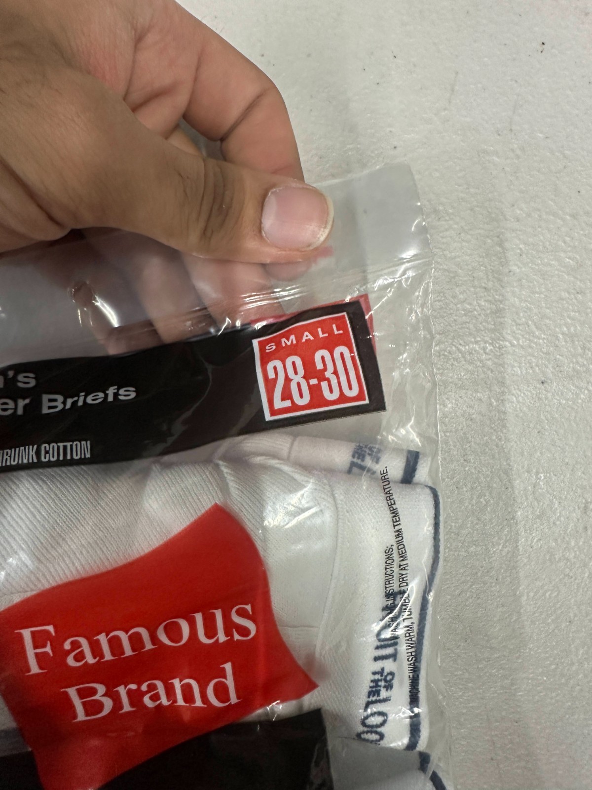 Men's Fruit of the Loom Boxer Briefs 6 Pairs Multicolored 100% Cotton - Small