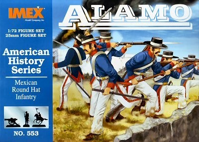 IMX-553 Imex Models 1/72 Alamo Cappello Rotondo Messicano Fanteria (49) - Foto 1 di 1