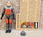 Complete Really Nice Vintage 1983 GI Joe Grand Slam v1.5 With Filecard HAL