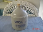 Red Wing Commemorative Jug Bank 1854-2004 Rushford Mn. Depot Sesquicentennial