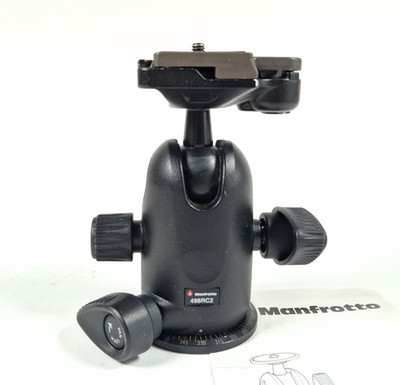 Manfrotto 498 RC2 Kugelkopf 600g mit Friktionskontrolle Schnellwechselplatte