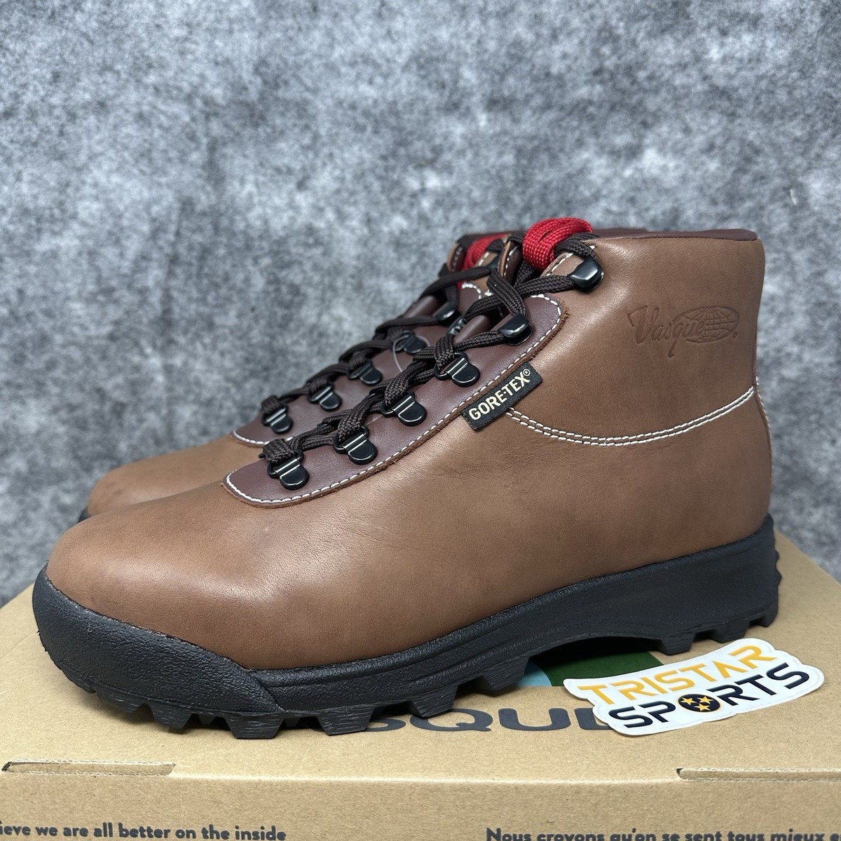 Vasque Sundowner GTX Hiking Boots Mens Size 9 Wide Red Oak Gore