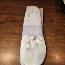 NEW Womens Rene Rofe 2-Pack Ballerina Slippers Sz L 8-9 Non Slip Bottoms