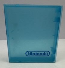 NES Game Case, Vintage OEM Clear Blue Hard Plastic Snap, Nintendo Clamshell