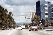 Los Angeles, CA California Street Scene Century City Club View Slide 35MM 1998
