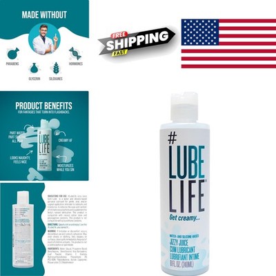 Thick Creamy Personal Lubricant 8 Fl Oz Hypoallergenic Fragrance Free