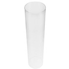 2 Pcs Glass Candle Holder Accessories Clear Hurricane Sleeve for Open Flame