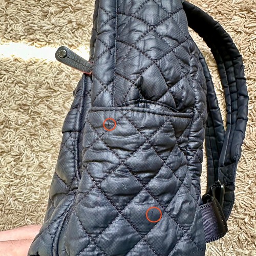 MZ Wallace Black Camouflage Mini Quilted Backpack Puffer Size M - Bild 16 von 16