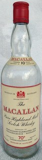 Over 50 year old and rare bottle for Macallan 10 years old malt whisky Empty