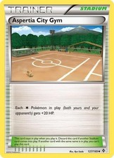 Aspertia City Gym - BOCR 127 Pokemon - Damaged / Poor