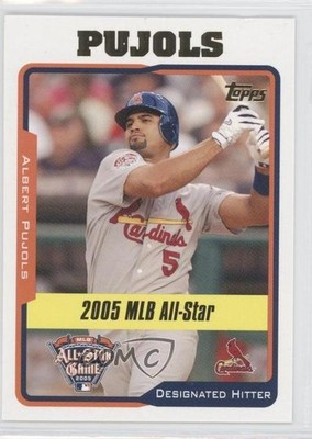 2005 Topps Update All-Star Albert Pujols #UH187 0j2