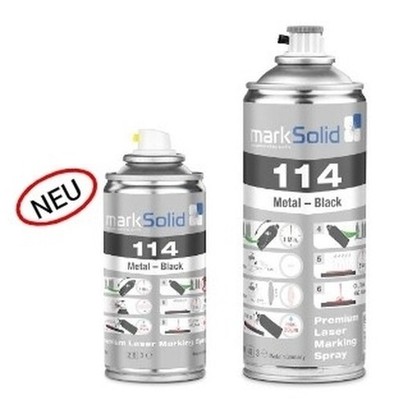Marksolid Laser-Spray 100ml Metal-Black für Lasergraviermaschine CO2 Fiberlaser
