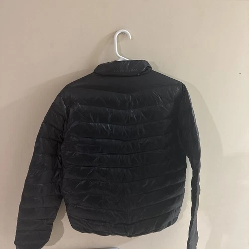 La Dolfina Men's Black Quilted Puffer Jacket Full Zip, Size L image 6