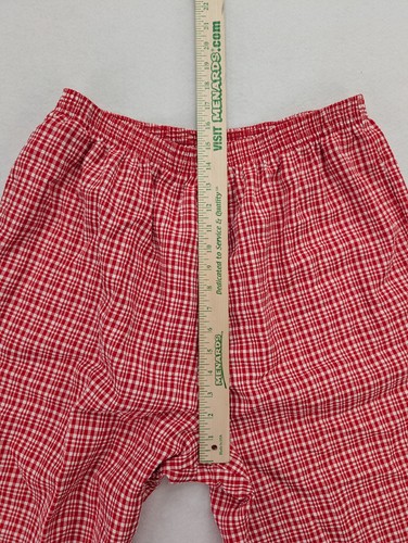 BonWorth Women's Pants Size XL Red Plaid Elastic Waist Pull-On - Picture 7 of 12