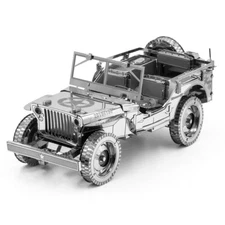 Fascinations ICONX Willys MB Overland U.S. Army Truck Metal Earth 3D Model Kit