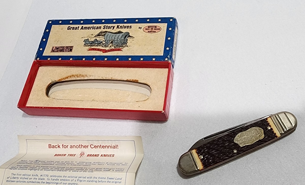 Vintage Boker Great American Story Knife Prairie Schooner No. 1773