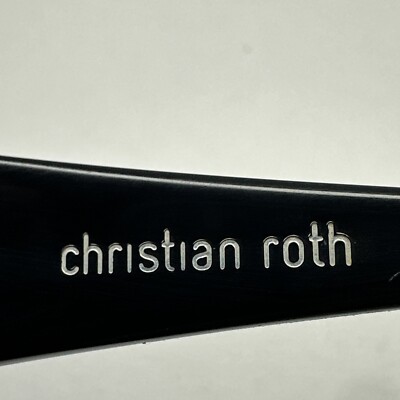 Vintage Christian Roth CR 14245 BK Black/White Sunglasses