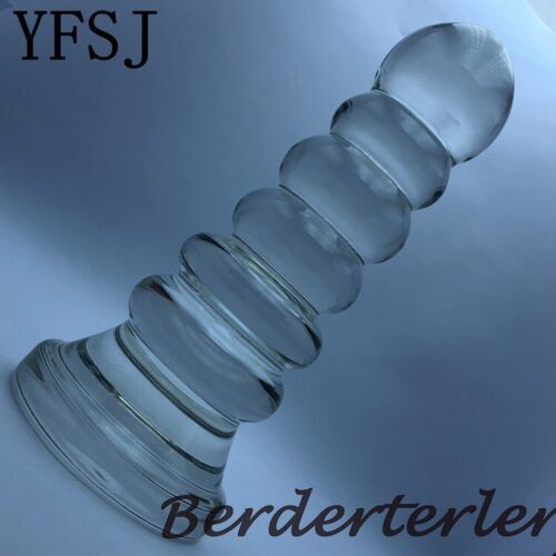 Plug Anal En Verre Taille Super Large – Pour Femmes/couples, Design Transparent, Neuf Sans Marque