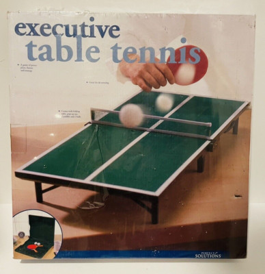 RETRO ''PERFECT SOLUTIONS'' EXECUTIVE TISCHTENNIS 26'' LANG 13'' BREIT NEU IN VERPACKUNG