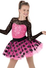 Weissman Dance Costume Pink And black 8668