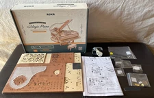 NEW ROKR Magic Piano Mechanical Music Box 3D Wooden Puzzle Home Decor Steampunk