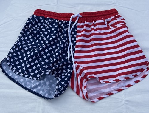 Badehose mit amerikanischer Flagge Größe L - Bild 1 von 2