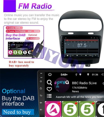 9Zoll Android 10.1 Autoradio GPS Player Wifi FM Für Fiat Freemont Leap 2012-2014 - Bild 10 von 12