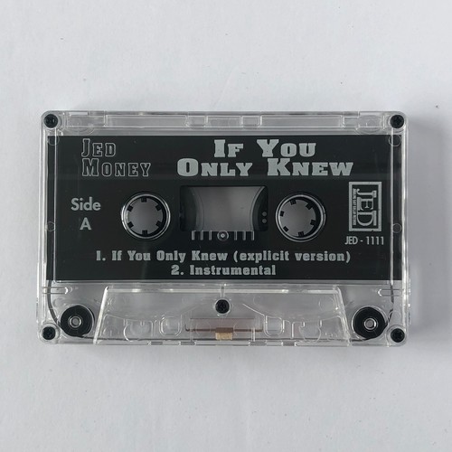 JED MONEY If You Only Knew Cassette Tape single- rare Indianapolis rap hip-hop - Picture 3 of 3