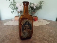 EARLY 1911 REXALL HAIR TONIC AMBER BOTTLE WITH LABEL