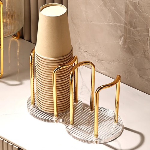 Einweg Becher Aufbewahrung Halter Wasser Tee Tassen Spender Regal Home Organizer - Bild 11 von 18