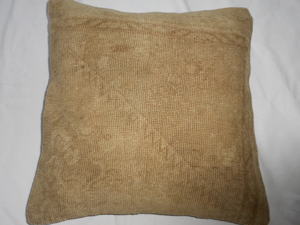 Funda Almohada Alfombra Única 16x16" Funda de Alfombra Cremallera Oculta Increíble Trabajo Foto 2 de 4