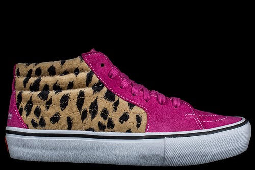 SUPREME VANS CHEETAH VELVET SK8-MID PRO 
