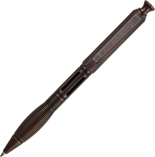 SMOOTHERPRO Solid Brass Ballpoint Pen Click Push Retractable Gel Pen Compatib...