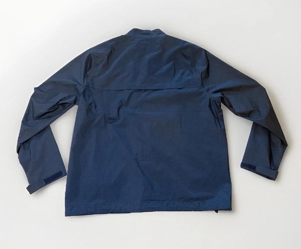 Cortavientos de golf Carnoustie para hombre talla L azul cremallera completa manga larga ventilada Foto 2 de 4