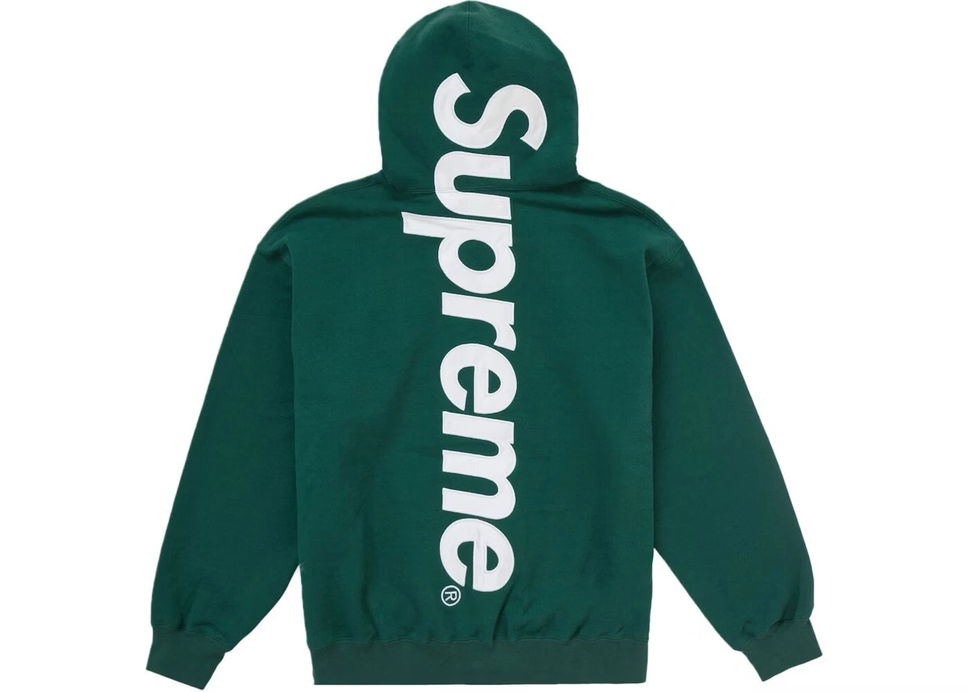 Sweat à capuche FW24 Supreme Satin Applique vert foncé neuf taille M